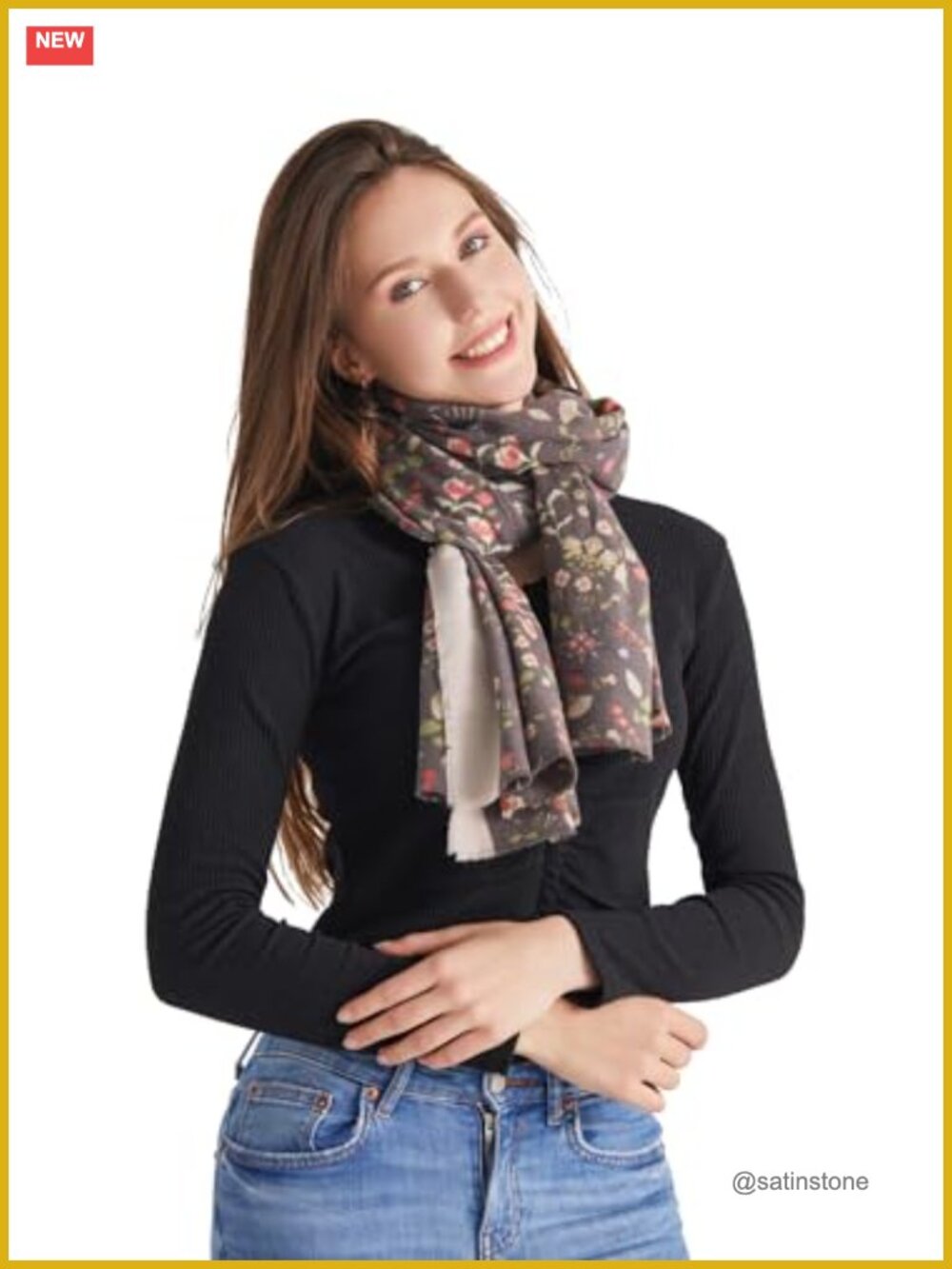 Cashmere Blend Scarf Soft Classic Wrap Pashmina Shawl for Evening Dresses